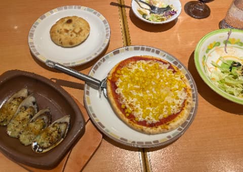 サイゼリヤ夕食