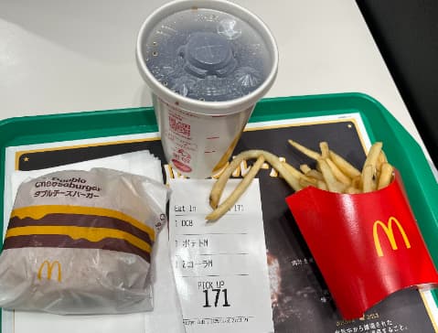 ダブルチーズバーガー730円