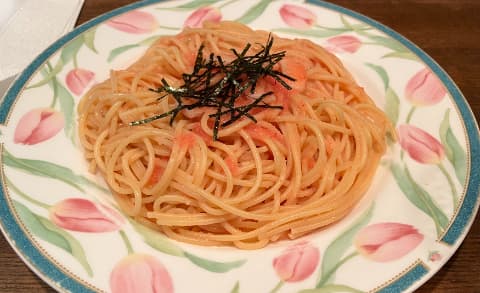 明太子とイカのパスタ