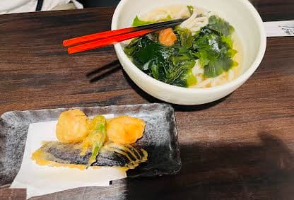 温梅わかめうどん野菜３種トッピング